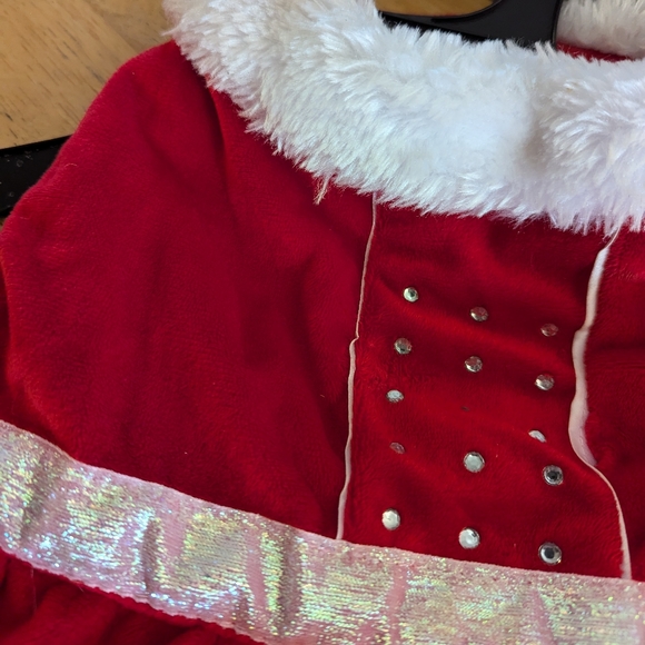 Velvet Christmas Doggie Dress Sz Med - Picture 5 of 7